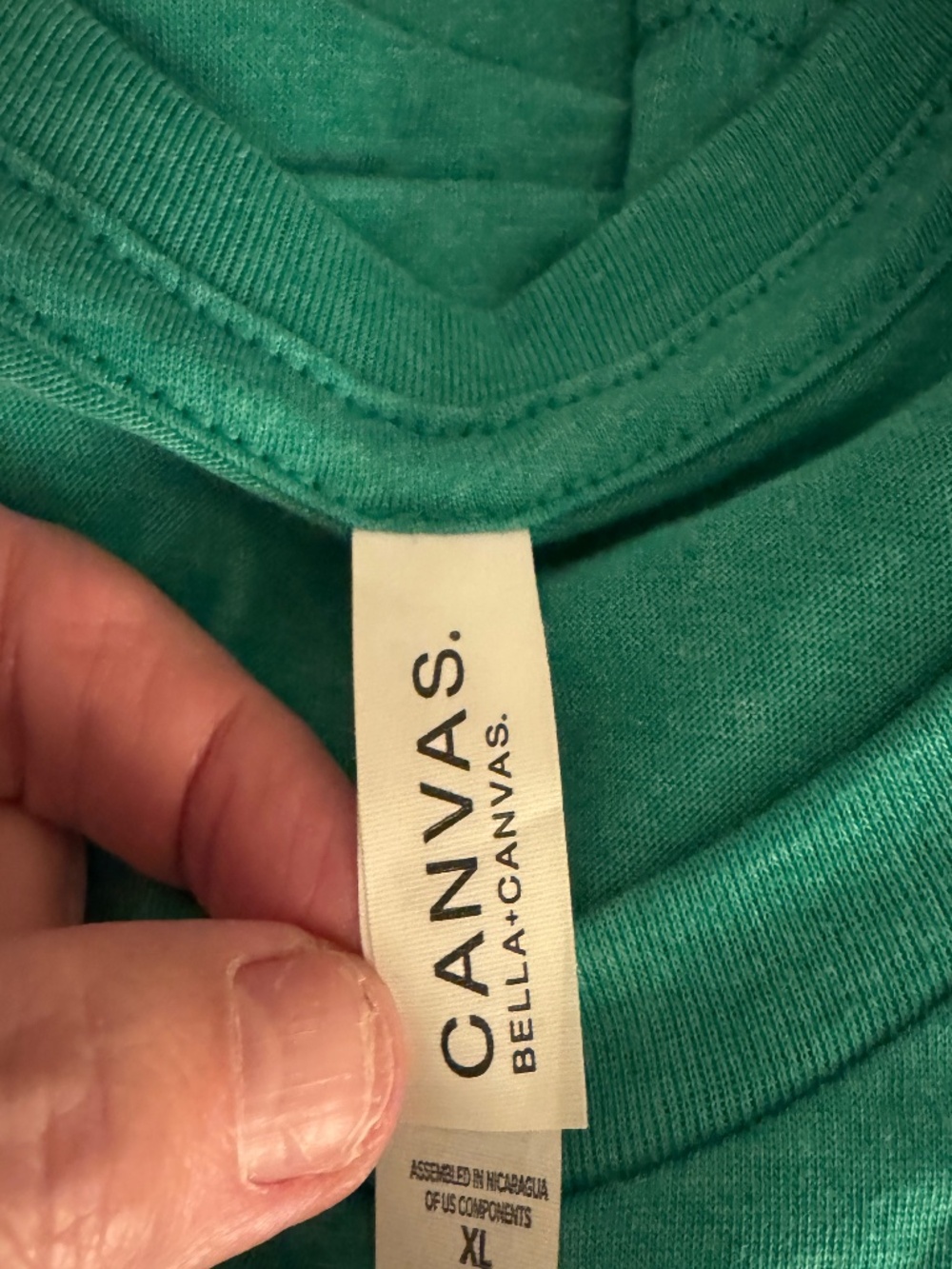 Bella+Canvas short sleeve t-shirt Feelin' Willie Lucky Size XL Green Lightweight - Picture 3 of 5